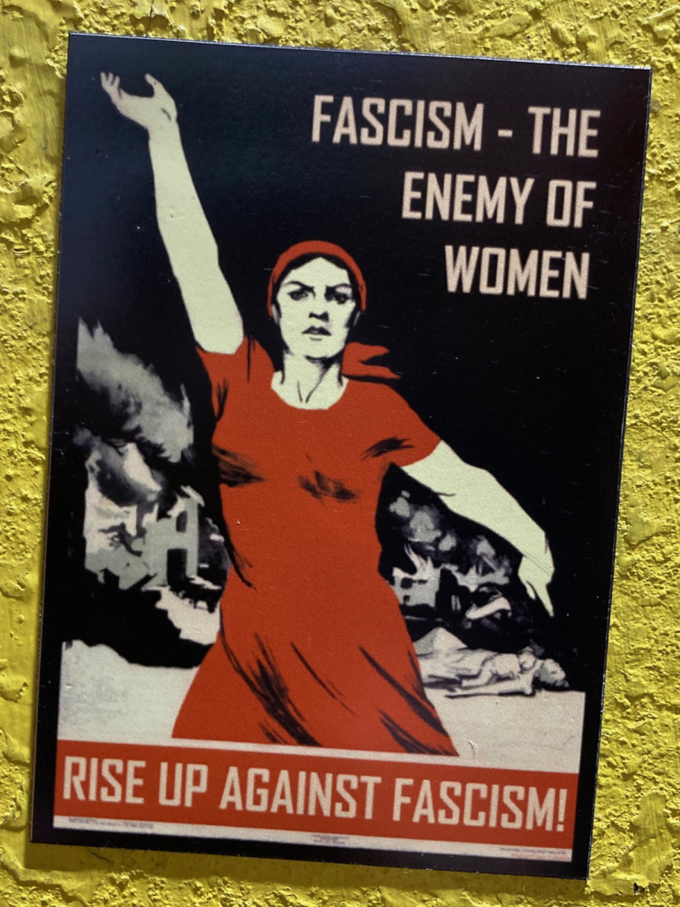 Vinyl Magnet - Fascism: The Enemy of Women