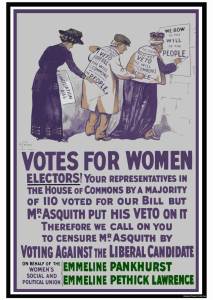 Poster - Votes For Women, Censure Mr. Asquith