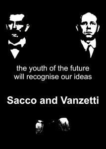 Poster - Sacco and Vanzetti