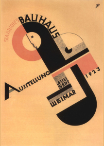 Poster - Bauhaus 2 (Ausstellung, Weimar Tan Color)