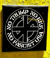 Crass Logo X No Trump, No KKK, No Fascist USA Magnet