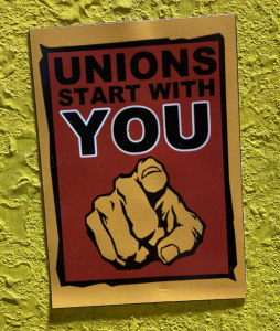 Vinyl Magnet - Unions Start With You