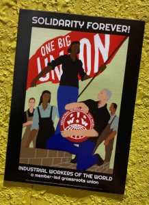 Vinyl Magnet - IWW Solidarity Forever!