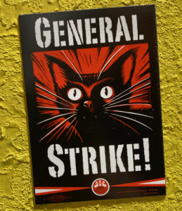 Vinyl Magnet - IWW General Strike!
