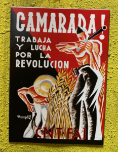 Vinyl Magnet - CNT FAI Camarada