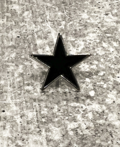 Black Star Enamel Pin