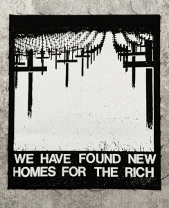 We Have Found New Homes for the Rich sew-on patch
