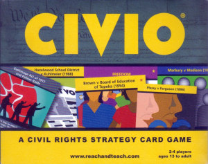CIVIO: A Civil Rights Strategy Card Game 